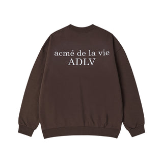 BASIC LOGO NAPPING SWEATSHIRT DARK BROWN