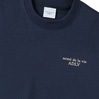 BASIC LOGO NAPPING SWEATSHIRT DARK NAVY