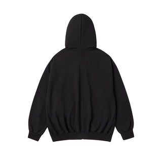 WALKING AC BEAR NAPPING HOODIE ZIP UP BLACK