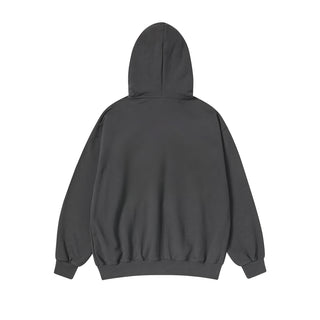 WALKING AC BEAR NAPPING HOODIE ZIP UP CHARCOAL