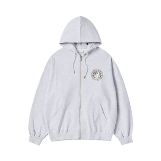 WALKING AC BEAR NAPPING HOODIE ZIP UP MELANGE