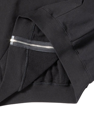 MOBILE SUIT GUNDAM BASIC LOGO HOODIE ZIP UP BLACK