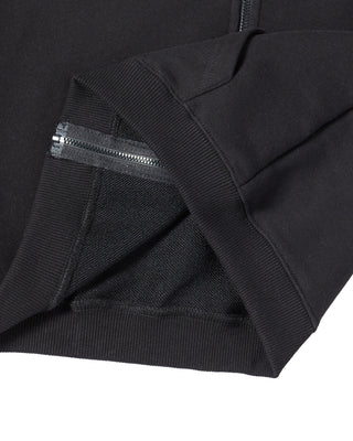 KIDS BORDER LINE BASIC LOGO HOODIE ZIP UP BLACK