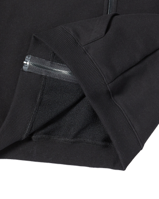 KIDS BORDER LINE BASIC LOGO HOODIE ZIP UP BLACK