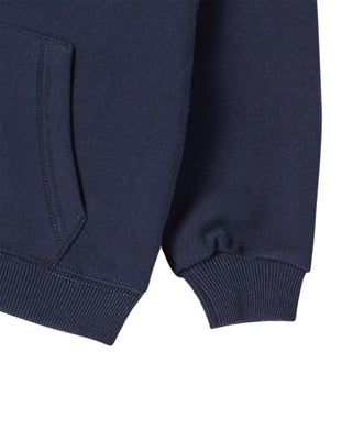 KIDS BORDER LINE BASIC LOGO HOODIE ZIP UP DARK NAVY