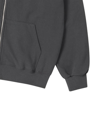 ADLV DEPT NAPPING HOODIE ZIP UP CHARCOAL