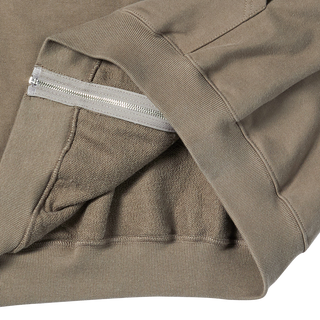 BORDER LINE BASIC LOGO HOODIE ZIP UP COCOA