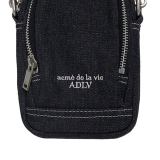 ESSENTIAL DENIM MINI CROSS BAG BLACK
