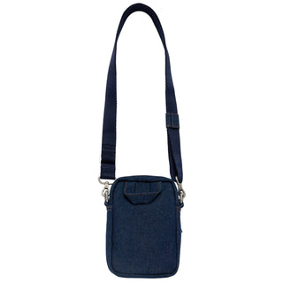 ESSENTIAL DENIM MINI CROSS BAG DARK BLUE