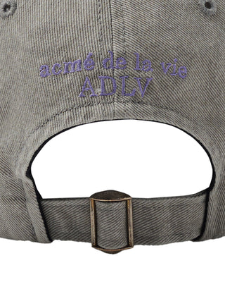 ADLV X LALALA FEST OVERLAY DAMAGE BALL CAP LIGHT GRAY