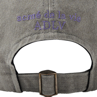 ADLV X LALALA FEST OVERLAY DAMAGE BALL CAP LIGHT GRAY