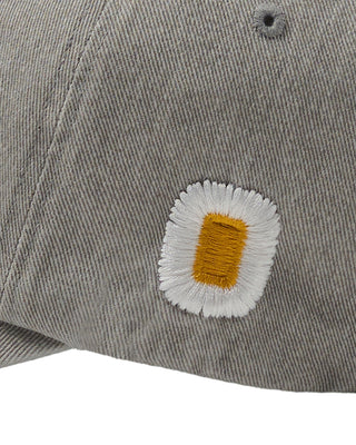 ADLV X LALALA FEST OVERLAY DAMAGE BALL CAP LIGHT GRAY
