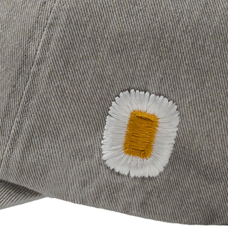 ADLV X LALALA FEST OVERLAY DAMAGE BALL CAP LIGHT GRAY