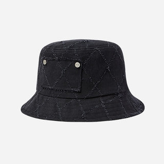 DIAMOND WASHING BUCKET HAT BLACK