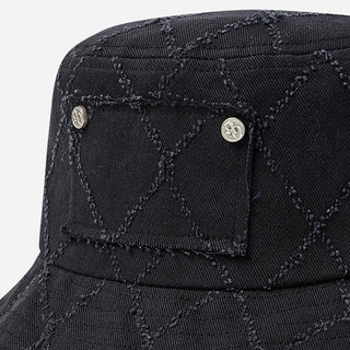 DIAMOND WASHING BUCKET HAT BLACK