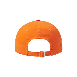 TUFT EMBROIDERY LOGO BALL CAP ORANGE