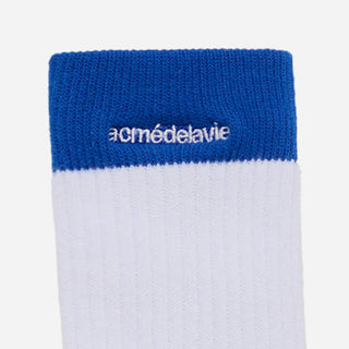 COLOR POINT LETTERING SPORTS SOCKS BLUE