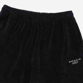 TERRY LOGO EMBO SHORT PANTS BLACK