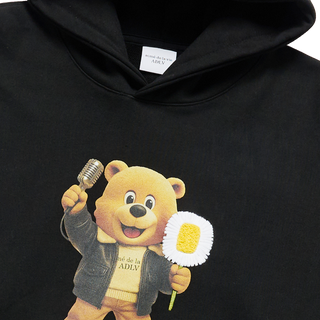ADLV X LALALA FEST GROOVY AC BEAR HOODIE BLACK