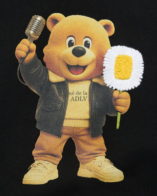 ADLV X LALALA FEST GROOVY AC BEAR HOODIE BLACK