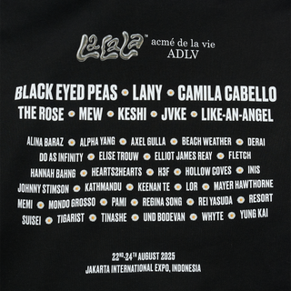 ADLV X LALALA FEST GROOVY AC BEAR HOODIE BLACK
