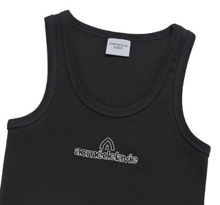 ROUNDING SYMBOL LOGO WOMAN SLEEVELESS BLACK