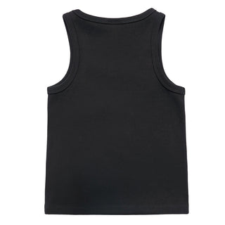 ROUNDING SYMBOL LOGO WOMAN SLEEVELESS BLACK