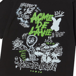 ALIEN UNIVERSE SHORT SLEEVE T-SHIRT BLACK