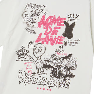 ALIEN UNIVERSE SHORT SLEEVE T-SHIRT CREAM