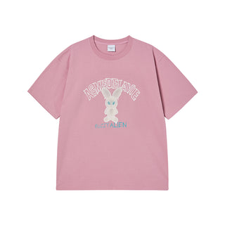 BLUR ALIEN SHORT SLEEVE T-SHIRT LIGHT PINK