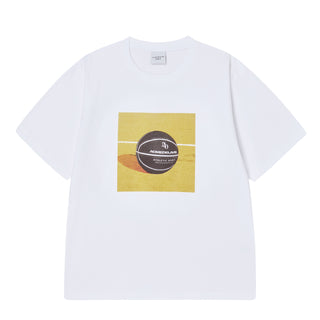 SQUARE BASKETBALL SHORT SLEEVE T-SHIRT WHITE