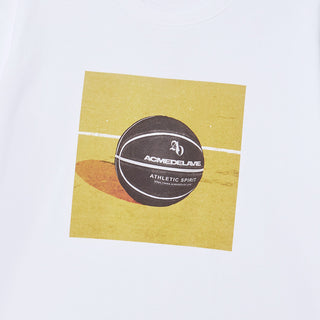 SQUARE BASKETBALL SHORT SLEEVE T-SHIRT WHITE
