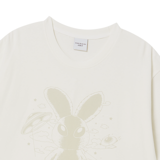 SOLO RABBIT ALIEN SHORT SLEEVE T-SHIRT CREAM
