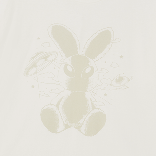 SOLO RABBIT ALIEN SHORT SLEEVE T-SHIRT CREAM