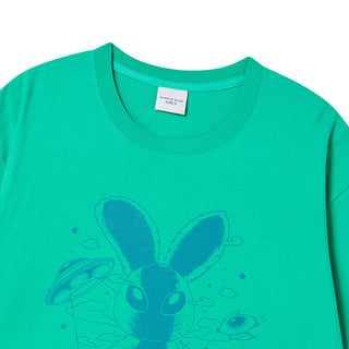 SOLO RABBIT ALIEN SHORT SLEEVE T-SHIRT LIGHT GREEN