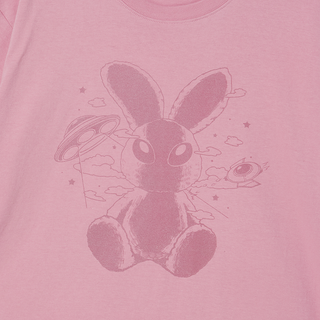 SOLO RABBIT ALIEN SHORT SLEEVE T-SHIRT LIGHT PINK