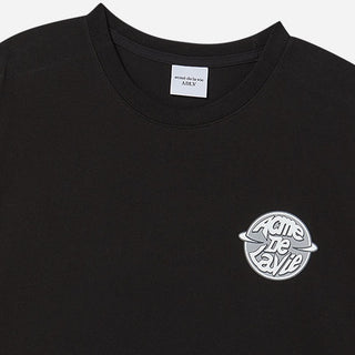 ADLV SATURN LOGO SHORT SLEEVE T-SHIRT BLACK