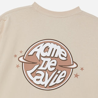 ADLV SATURN LOGO SHORT SLEEVE T-SHIRT DARK BEIGE