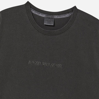 SIMPLE LOGO PIGMENT SHORT SLEEVE T-SHIRT CHARCOAL