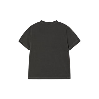 SHOOTING LOGO PIGMENT WOMAN SHORT SLEEVE T-SHIRT CHARCOAL