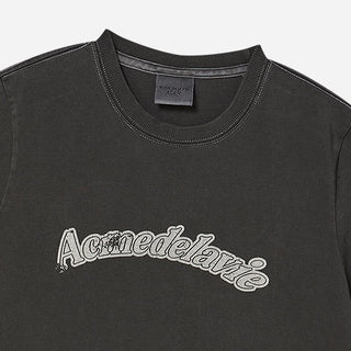 SHOOTING LOGO PIGMENT WOMAN SHORT SLEEVE T-SHIRT CHARCOAL