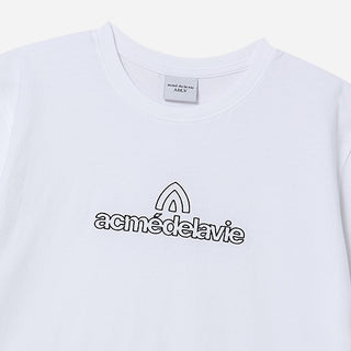 ROUNDING SYMBOL LOGO SHORT SLEEVE T-SHIRT WHITE