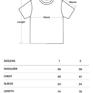 SIMPLE BORDER LINE SHORT SLEEVE T-SHIRT BLACK