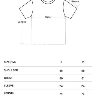AC BEAR BASIC LOGO SHORT SLEEVE T-SHIRT CREAM