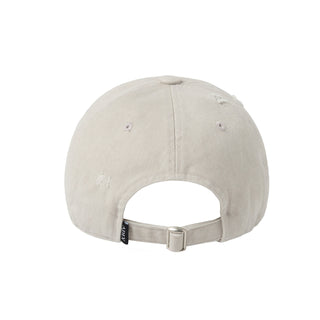 FABRIC LOGO APPLIQUE BALL CAP IVORY