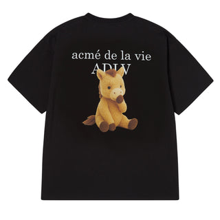 HORSE BASIC LOGO SHORT SLEEVE T-SHIRT BLACK