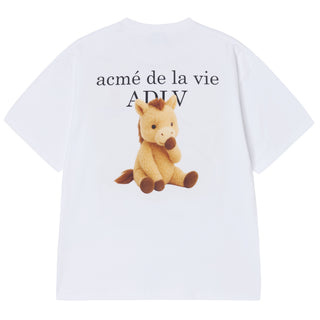 HORSE BASIC LOGO SHORT SLEEVE T-SHIRT WHITE