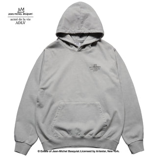 JMB GREETINGS FROM NEW YORK PIGMENT HOODIE LIGHT GRAY