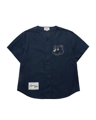 AC BEAR BASEBALL SHORT SLEEVE SHIRT NAVY