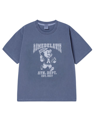 FOOTBALL AC BEAR PIGMENT SHORT SLEEVE T-SHIRT NAVY